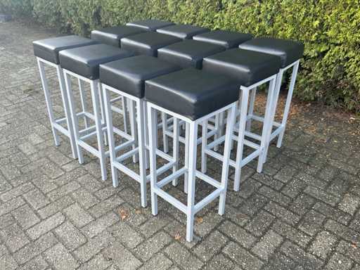 Scaun de bar - negru (12x)