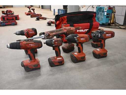 Zestaw narzędzi Hilti 10-częściowy – elektryczny i bezprzewodowy