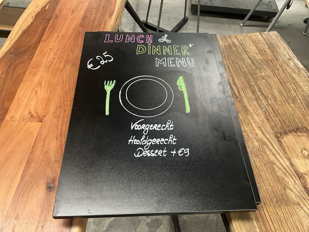 3 writing boards for restaurant