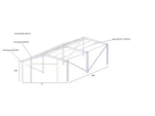 EMANUEL STEEL CONSTRUCTION Metalen garage