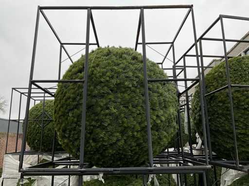 Balle de Noël ronde en plastique Dennetak avec éclairage LED