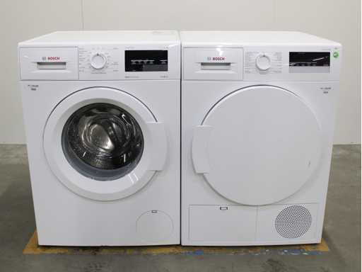 Bosch Series|6 VarioPerfect EcoSilence Drive Washing Machine & Bosch Series|4 Dryer