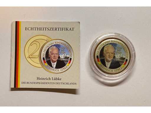 2 Euro Heinrich Lübke