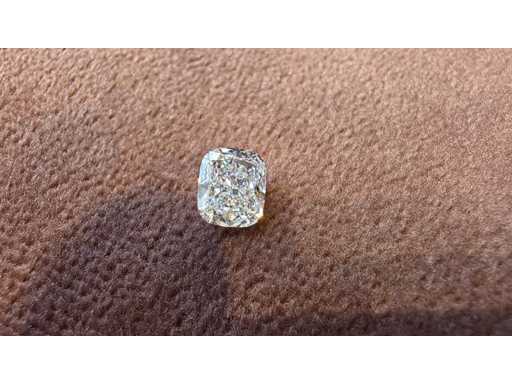 Diamant - env. 1,20 carat - Diamant taille coussin (certifié)