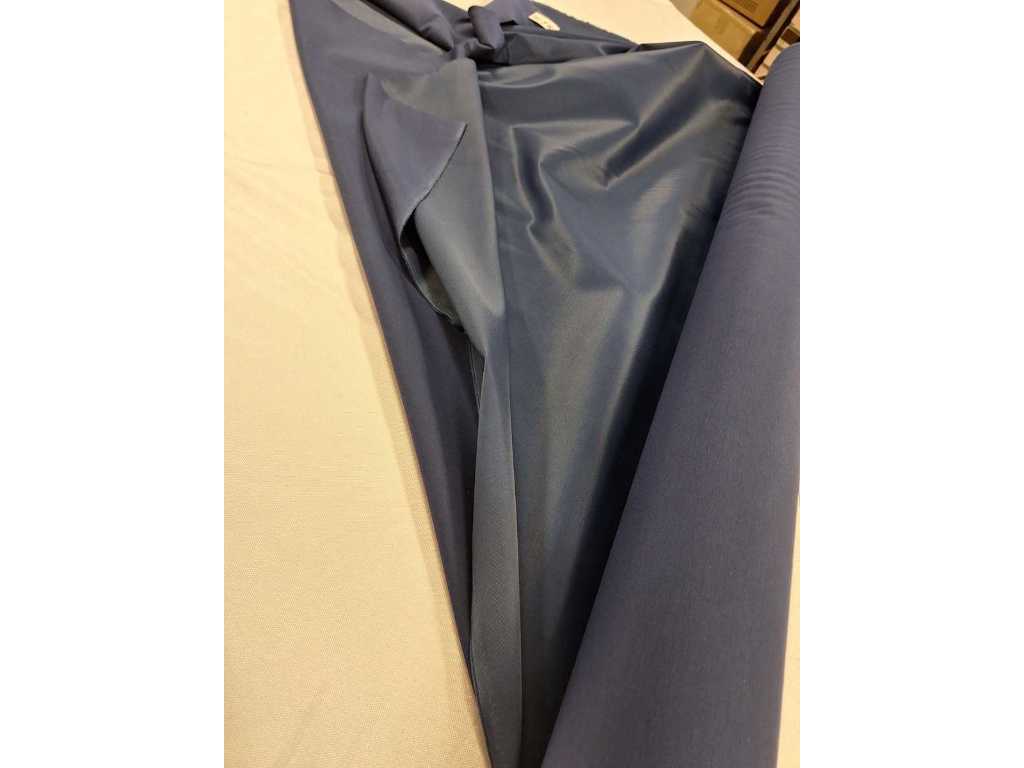 Rouleau textile coton bleu brillant 25m