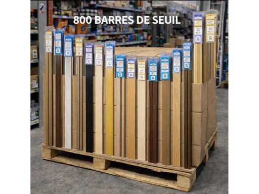 Palette, bestehend aus 800 Schwellenbarren, neu, verpackt, individuell gemischt aus Stil und Größe neu