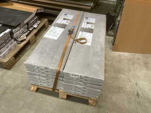 Laminado de 30 m². Kaindl Aqua Pro Select 12 paquetes de 6 azulejos Design 44375, ST, Hormigón, Hormigón Art gris perla