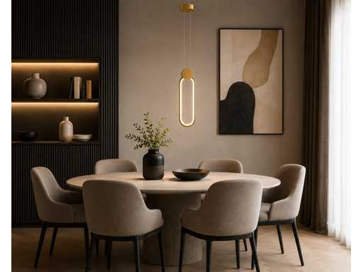 LED Hanglamp 12W – 4000K Neutraal Wit - Rose Gold – IP20 – ALWAYS