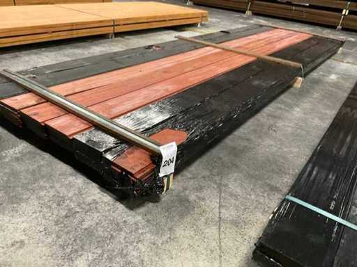 Padouk shelves 15x130 mm (35x)