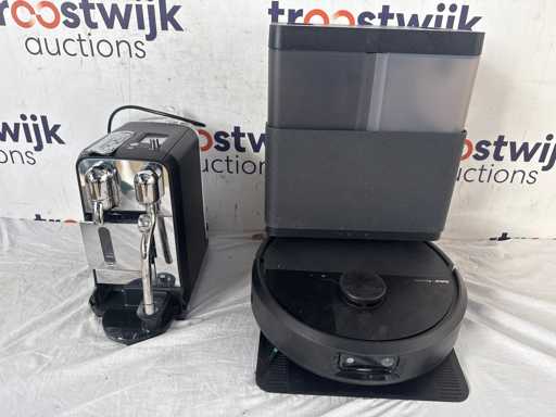 Sage Creatista Plus SNE800BTR – Capsule espressomachine | iRobot Roomba Combo 505 – Robotstofzuiger met dweil | Numatic Hetty Quick – Steelstofzuiger | Inventum OV207B – Vrijstaande oven