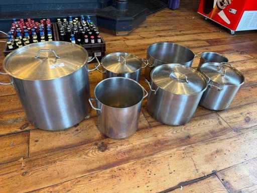 Partia garnków do gotowania (7x)