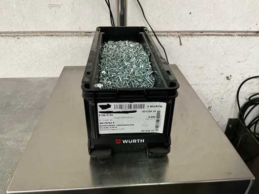 Würth 10,56 kg Vite per trapano a testa svasata 3,9 x 19 pollici