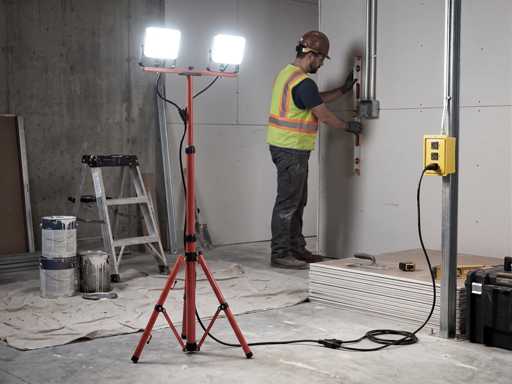 Werklamp 2x50W LED 3in1 kleur CCT Breedstraaler waterdicht met tripod(12x)