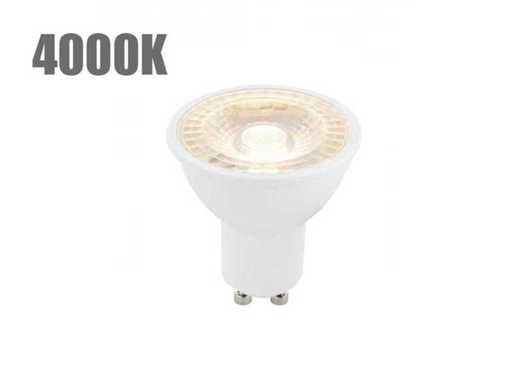 Ampoules LED 100 x GU10 avec lentille 4000K blanc naturel