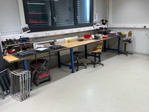 Werkbank zonder inhoud