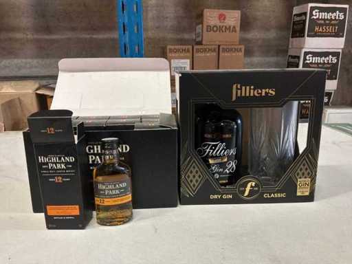 Lotto di whisky, gin e gin