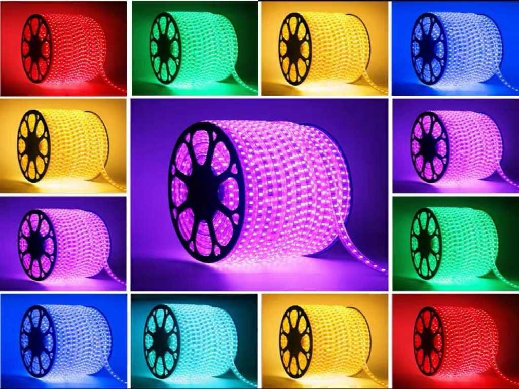 2 x 50 meter waterdichte LED-strip - RGB Multicolor
