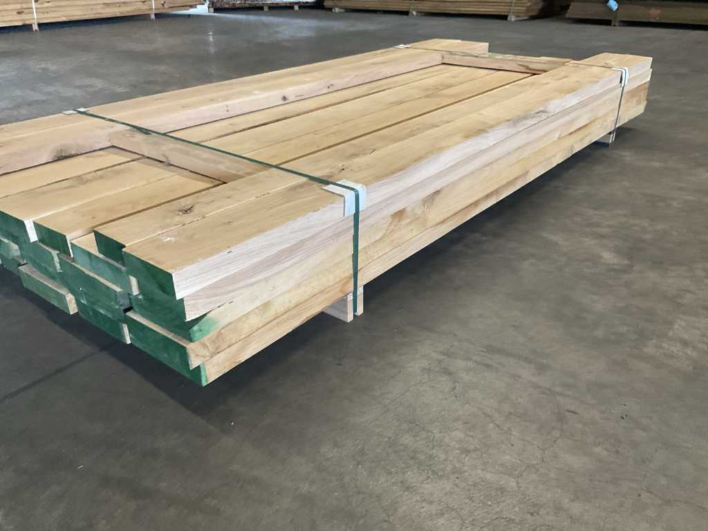 European oak planks pre-planed approx. 0.51 m³
