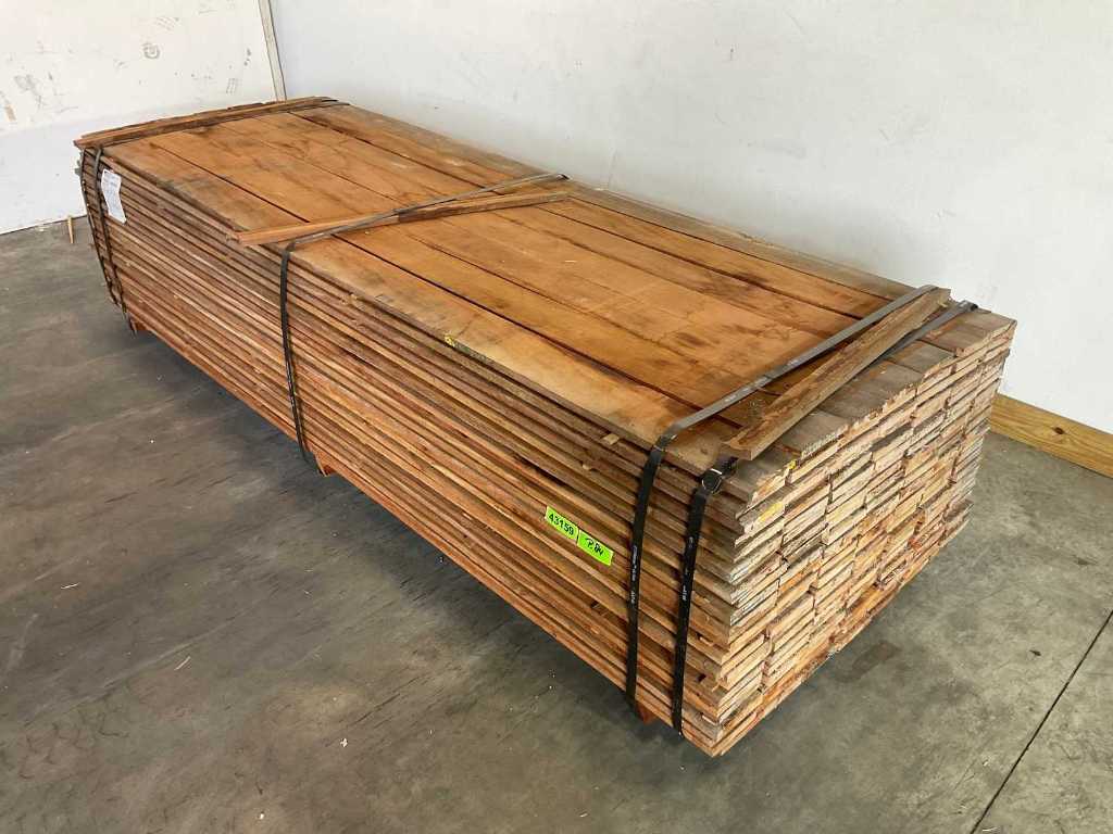 Planche de jardin Cupiuba bois dur 300x14.5x2cm (80x)