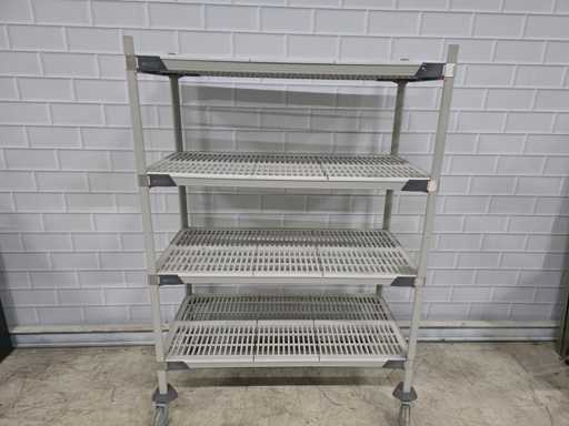 Metro Max - Étagère mobile en plastique 4 pièces