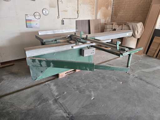 1x zaagtafel met afzuiging