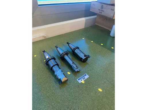 Set di 3 teste di alesatura di precisione KOMET ABS 50 su coni ISO 40