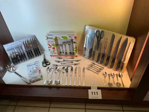 SSW chef's knife set, 30 pieces cutlery for 6 people, steak set...