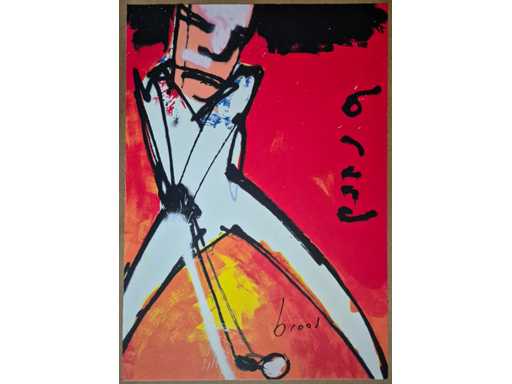 Zeefdruk Herman Brood ‘Golfer’