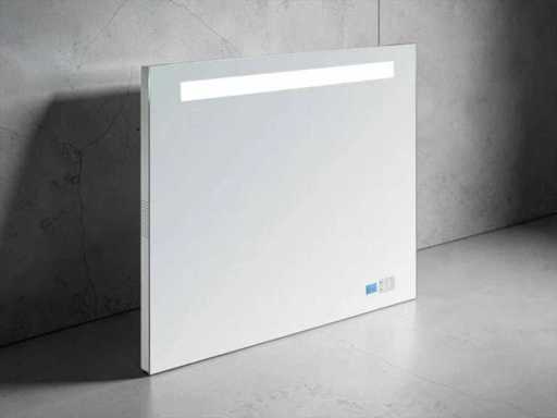 Mirror with radio bluetooth and lighting 120x80cm