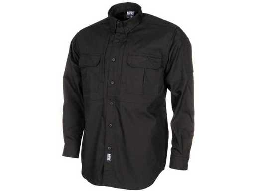 Tricou, "Attack", cu mânec? lung?, negru, Teflon, Rip Stop (R14) (6x)