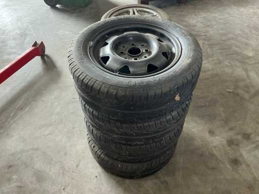 Firelli Autoreifen mit Audi Felge 185/60 R14 (4x)