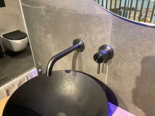 Brauer – Eingebauter Waschbeckenhahn – Schießmetall