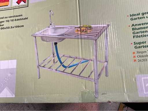 Chiuvetă independentă pe cadru 100x50cm