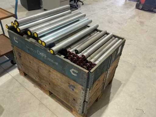 Batch of roller conveyor rollers