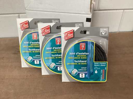 Ellen tochtband siliconen, Pro 6 mtr (160x)