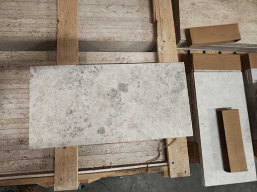 Natuursteen Marmer Silver Gezoet 30,5x61x1,5 cm Tegel 39,44 m²