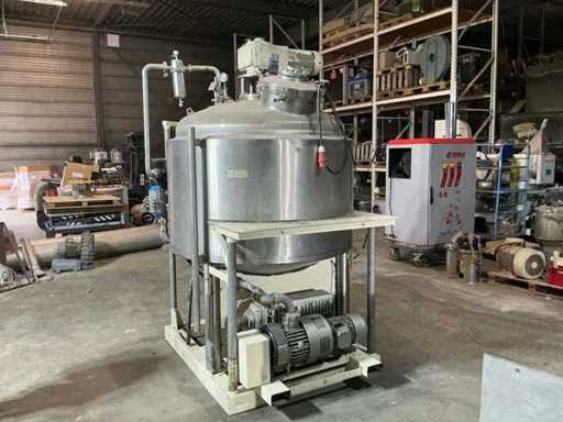 Réservoir de procédé en acier inoxydable Barosta 610-TNK-01 avec unité spirale interne et unité de pompe