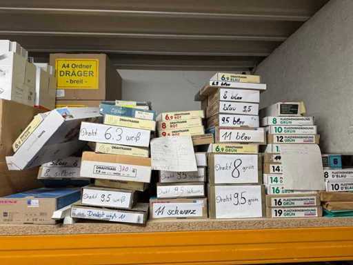 Veel boekbindmateriaal