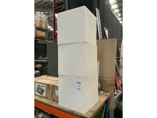 Cubo di plastica (3x)