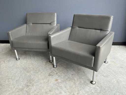 Coalesse Hightback Sidewalk Loungestoel (2x)