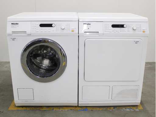 Miele W 3825 SoftCare System Washing Machine & Miele T 8827 WP SoftCare System EcoComfort Dryer