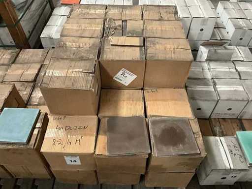 Piastrelle per pavimento in cemento colorato