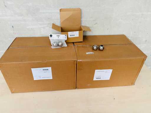 INSPIRE (x96) - Set van 2 balgordijnstangen, met nikkel geplateerde verchroomde messing