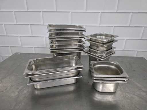 Plateau gastronorme en acier inoxydable (20x)