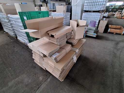   Pallet with cardboard boxes