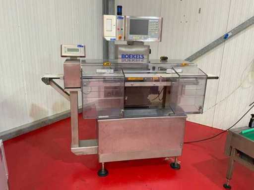 Detectorul de metale Boekels Discovery 25 x 12.5 din oțel inoxidabil, inclusiv EWK2000Plus/WS 1.25KG CD Checkweigher automat