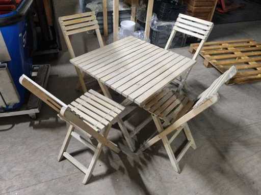 Terrastafel met stoelen (40x)