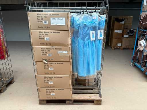 Karnevalskostüm Prinzessinnenkleid Blau (150x)