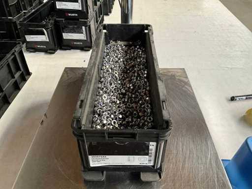 Würth 10.30kg Self-locking nut M6 in stackable box