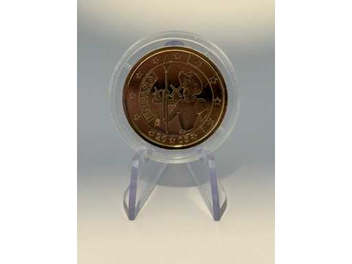 2 Euro Herdenkingsmunt Verguld Spanje 2013 El Escorial